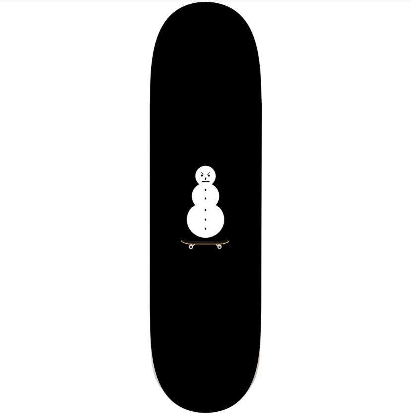 Bolts the Snowman skate deck
